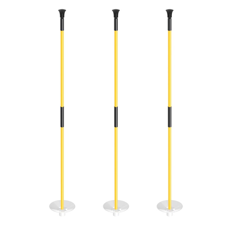 KINGTOP Golf Flagstick Mini, Practice Putting Green Flag Stick for Yard, Pole | Pin | Flagpole, Portable 2-Section Design, 3 Foot, 3-Pack - Image 1